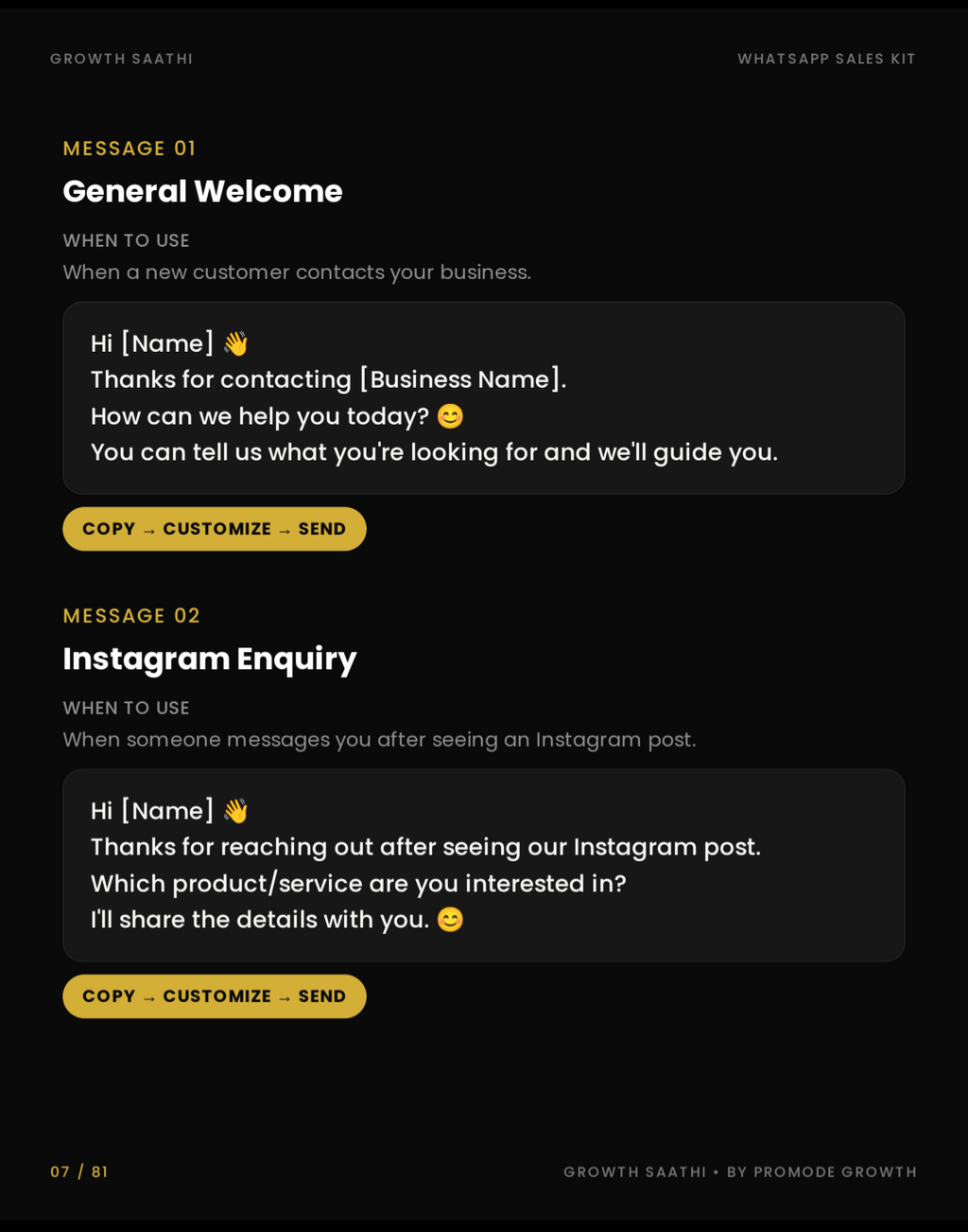 Growth Saathi — WhatsApp Sales Kit