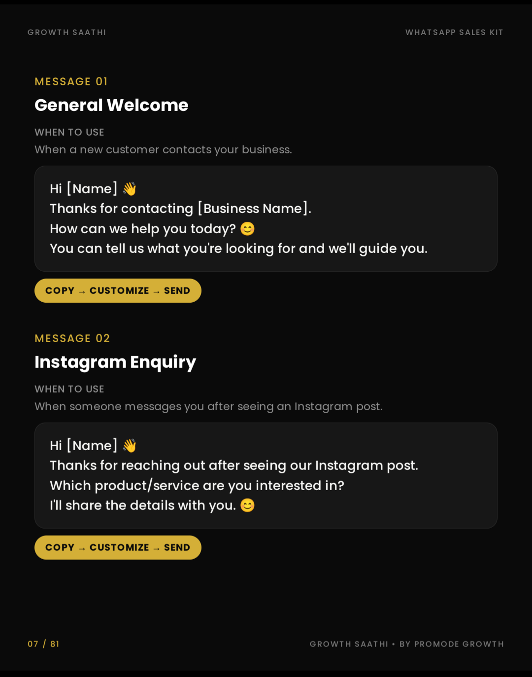 Growth Saathi — WhatsApp Sales Kit