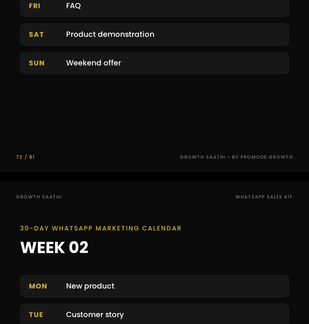 Growth Saathi — WhatsApp Sales Kit